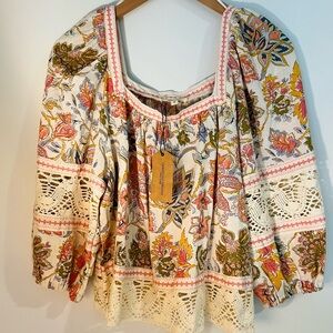 Christian Soriano floral blouse BRAND NEW with tags!